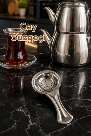 Porsima Paslanmaz Çelik Çay Süzgeci - 12cm