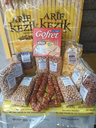 12'Lİ AİLE PAKETİ 5650 GR. ARİF KEZİK KURUYEMİŞ