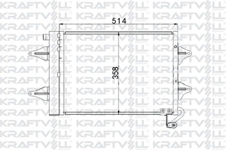 Vag Klima Radyatoru Polo Cordoba İbiza II IV Fabıa Roomster 1.0 1.2 1.4 1.6 1.8 1.9tdi 93>16 - Kraftvoll 08060127