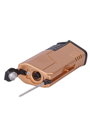 3 Torch Pürmüz Gold-Siyah Metal Puro Çakmağı - TR7864