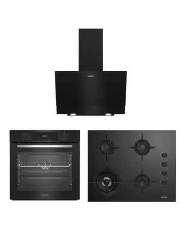 ALTUS ALA 322 B + ALA 189 DB + ALA 510 B 3'lü Siyah Ankastre Set