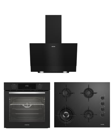 ALTUS ALA 332 B + ALA 189 DB + ALA 510 B Siyah Ankastre Set
