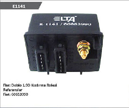 Unıversal Kizdirma Rolesi-12v Doblo 1.9d - 1,3 Multijet Euro 4 - Elta-E1141