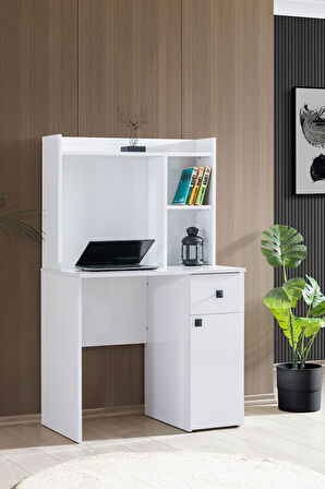 White Genç Odası - 3 Kapılı Dolap, Karyola, Komodin, Masa