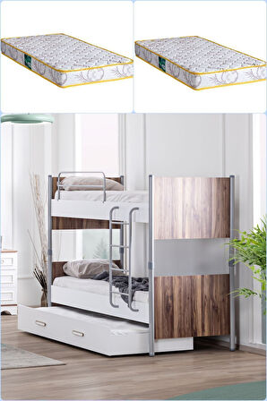Ranza, Poyraz Metal Ayrılabilir Yavrulu Ranza 2 Adet Comfort Yatak