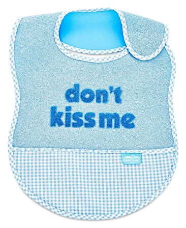Babyjem Lüks Öpme Beni Mama Önlüğü Mavi
