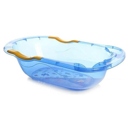 Babyjem Giderli Şeffaf Banyo Küveti Mavi