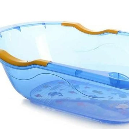 Babyjem Giderli Şeffaf Banyo Küveti Mavi