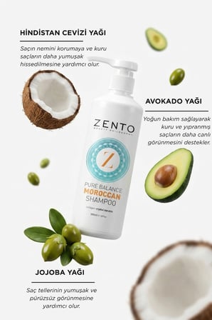 Zento Precıous Moroccan Onarıcı Nem Veren Saç Bakım Şampuan 500 ml 