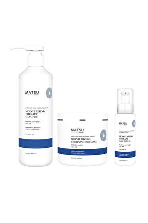 Matsu Moisturizing Therapy Shampoo + Moisturizing Therapy Mask + Moisturizing Therapy Serum 3'lü Set