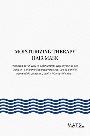 MATSU Moisturizing Therapy Kuru Saçlar için Nemlendirici Saç Maskesi 500ml