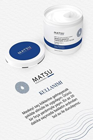 MATSU Moisturizing Therapy Kuru Saçlar için Nemlendirici Saç Maskesi 500ml