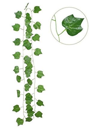 Yapay Sarmaşık Üzüm Yapraklı Yapay Çiçek Dekoru 230cm X 3 ADET