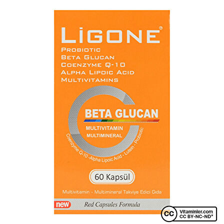 Ligone Beta-Glucan Probiotic Multivitamin 60 Kapsül - AROMASIZ