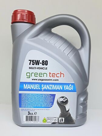 Greentech 75W-80 MANUEL ŞANZIMAN YAĞI 3 LİTRE