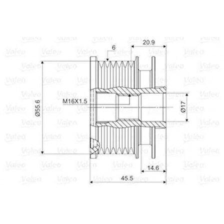 Vag Alternator Kasnagı A4 01>05 A6 02>05 Alt Alz Bfb - Valeo 588071