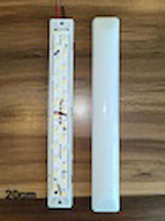 UNİKOM 10'LU PAKET - 20 CM -24V - DÜZ TABAN - GÜN IŞIĞI 3000K TENTE LED AYDINLATMA ARMATÜR