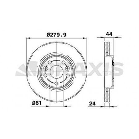 Renault On Fren Aynası Renault Megane II 2.0 DCI 04> (hava Kanallı) - Braxıs Ae0777
