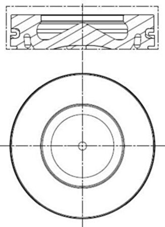 Bmw Piston Segman Std. Bmw (n47, 84,00mm, Euro 4) E81 E82 E87 E88 E90 E92 E93 E60 E83 - Mahle 081pi00100000