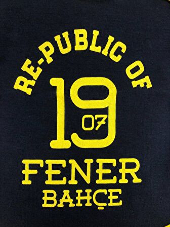 Fenerbahçe Lisanslı Unisex Bebek Kısa Kollu Body Zıbın