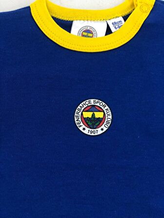 Fenerbahçe Lisanslı Unisex Bebek Kısa Kollu Body Zıbın