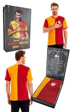 Galatasaray Orijinal Metin Oktay Fan Forma 4 Yıldızlı Özel Tasarım Ahşap Kutulu