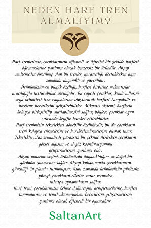 Ahşap, Mıknatıslı ve Döner Tekerli Birbirine Neodyum Mıknatısla Yapışan Özel Üretim İsim Yazılabilir Harf Tren S Harfi