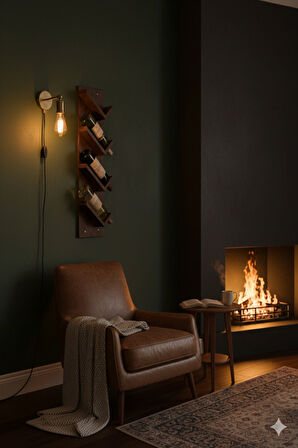 Ahşap Şaraplık (Ceviz)