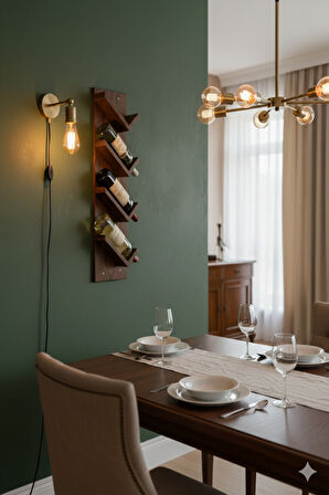 Ahşap Şaraplık (Ceviz)