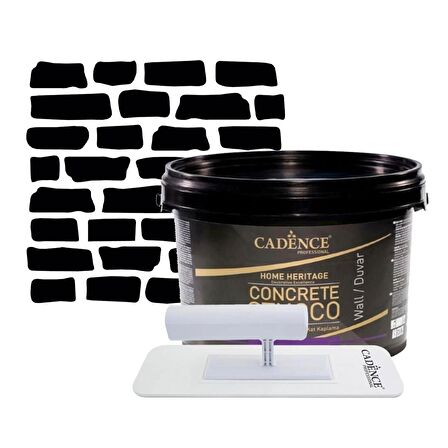 BETON DEKORATİF KAPLAMA GRİ KALIN-TUĞLA DUVAR SETİ 