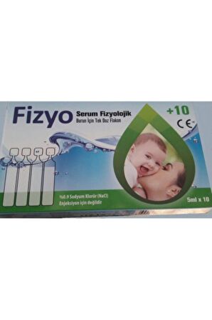 FİZYO SERUM FİZYOLOJİK 5 ML/10 FLAKON BURUN DAMLASI