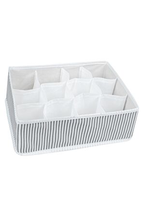 12 Bölmeli Çok Amaçlı Organizer (HAVLU-ÇORAP- İÇ ÇAMAŞIRI- KRAVAT VB.)- Çekmece Organizeri 31x25x25