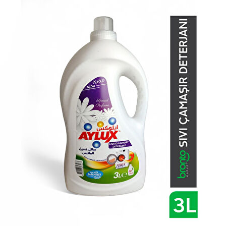 Aylux çamaşır Detarjanı Sıvı Mor - Beyaz 3 Lt 