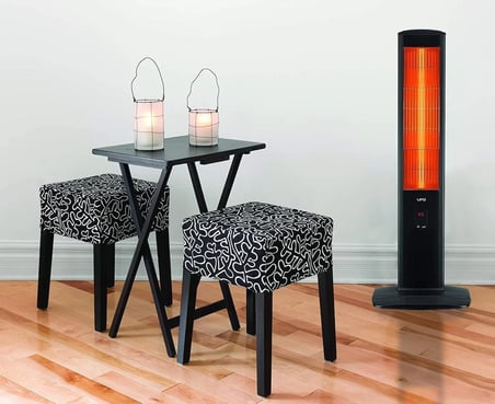 Ufo Micatronic 2300 W Termostatlı Dış Mekan Elektrikli Kule Tipi İnfrared İsıtıcı 20 M2