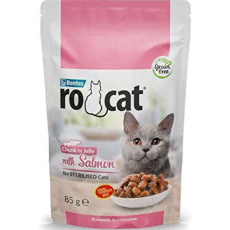 Ro Cat Somonlu Kedi Yaş Maması 85 Gr