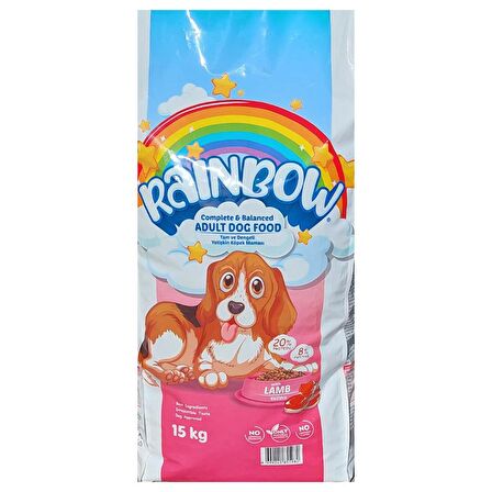 Rainbow Kuzu Etli Yetişkin Köpek Maması 15 kg