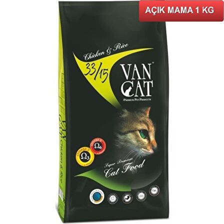 Vancat Tavuklu Kedi Maması 1 Kg AÇIK