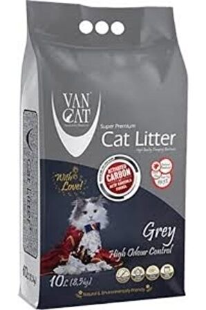 Van Cat Cat Lıtter Grey Aktif Karbonlu 10l (0,6-2,25mm)