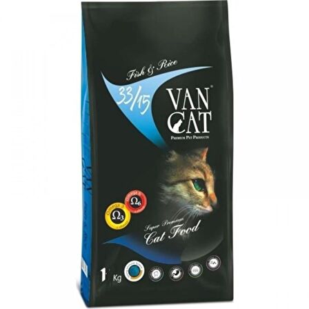 Vancat Balıklı Pirinçli Kuru Kedi Maması 1 Kg 