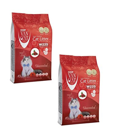 VANCAT NATURAL CAT LITTER 10 KG 2 Adet