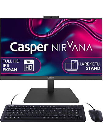 Casper Nirvana A60.5700-BV00X-V AMD Ryzen 7 5700U 16GB 500GB SSD Freedos 23.8" All In One Bilgisayar