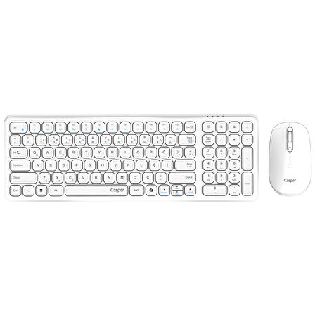 Casper D300 Beyaz Kablosuz Klavye Mouse Set
