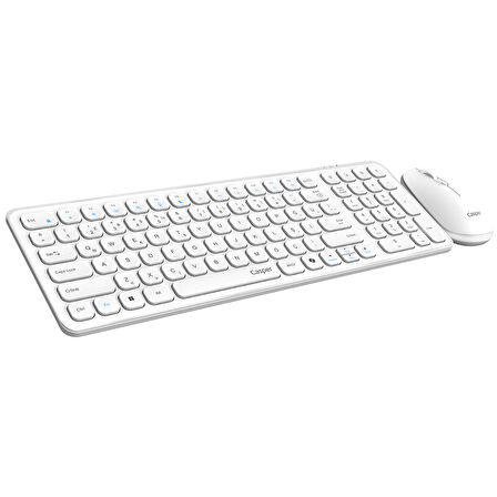 Casper D300 Beyaz Kablosuz Klavye Mouse Set