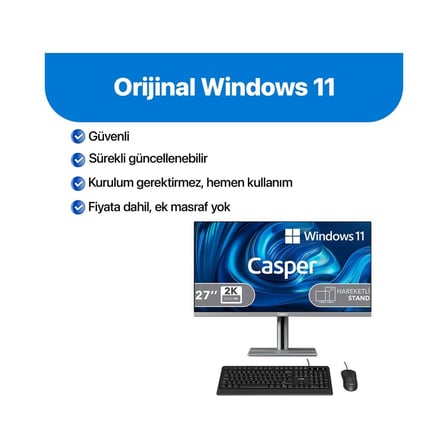 Nirvana A87.1362-DF00A-V-G Intel Core I7-13620H 32GB Ram 1tb SSD W11H All In One