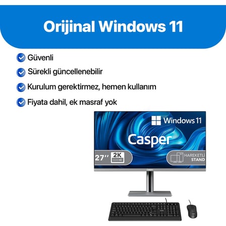 Nirvana A87.210H-BF00A-V-G Intel Core 5-210H 16GB RAM 1TB NVME SSD Windows 11 Home All In One