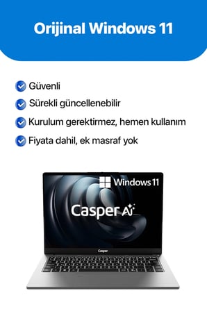 Casper NevoPro 14" 300NIT Core Ultra 7-255H 16GB DDR5 2TB W11 Home NP40.255H-BX00A-G-F