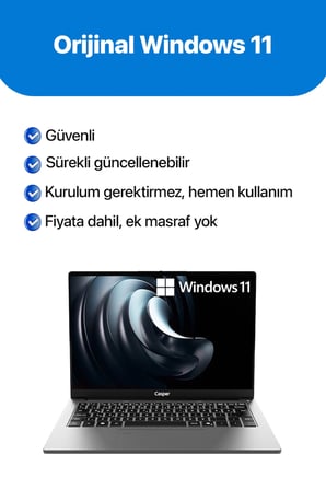 Casper NevoPro 14" 300NIT Intel Core 5-210H 24GB DDR5 500GB SSD W11P Laptop NP40.210H-CV00R-G-F