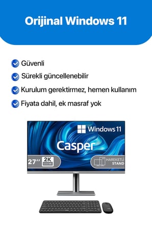 Casper Nirvana A87.1362-CV00A-V-G Intel Core i7-13620H 24GB RAM 500GB NVME SSD Windows 11 Home