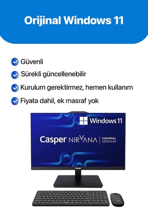 Casper Nirvana A90.1362-CF00A-V-S Intel Core i7-13620H 24GB RAM 1TB NVME SSD Windows 11 Home