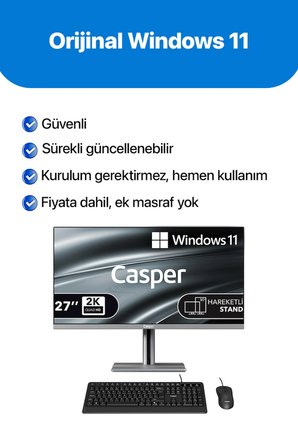 Casper Nirvana A97.1362-CV00A-V-G Intel Core i7-13620H 24GB RAM 500GB NVME SSD Windows 11 Home